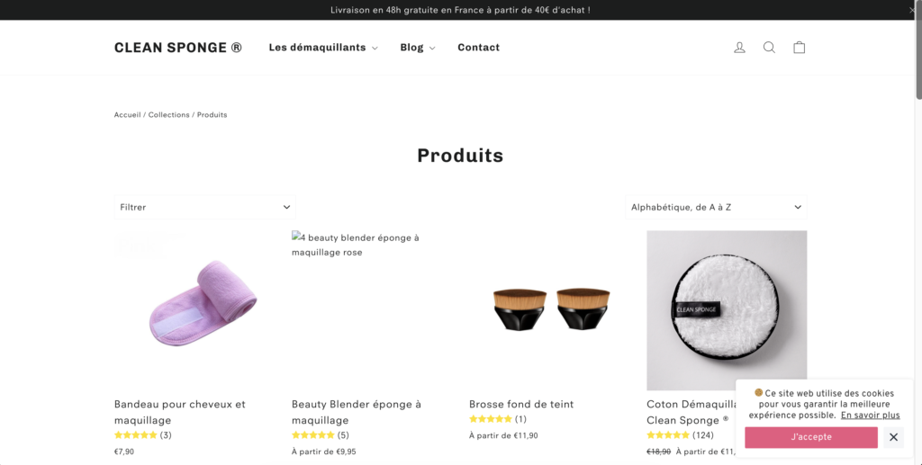 Clean Sponge : mon laboratoire géant du SEO, du e-commerce et de l’exécution digitale 7 Capture decran 2025 12 09 a 10.07.58