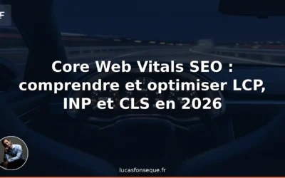 Core Web Vitals SEO : comprendre et optimiser LCP, INP et CLS en 2026