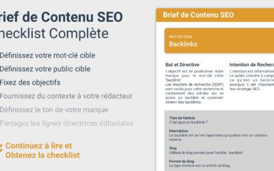 Brief rédactionnel SEO : template gratuit et méthode complète