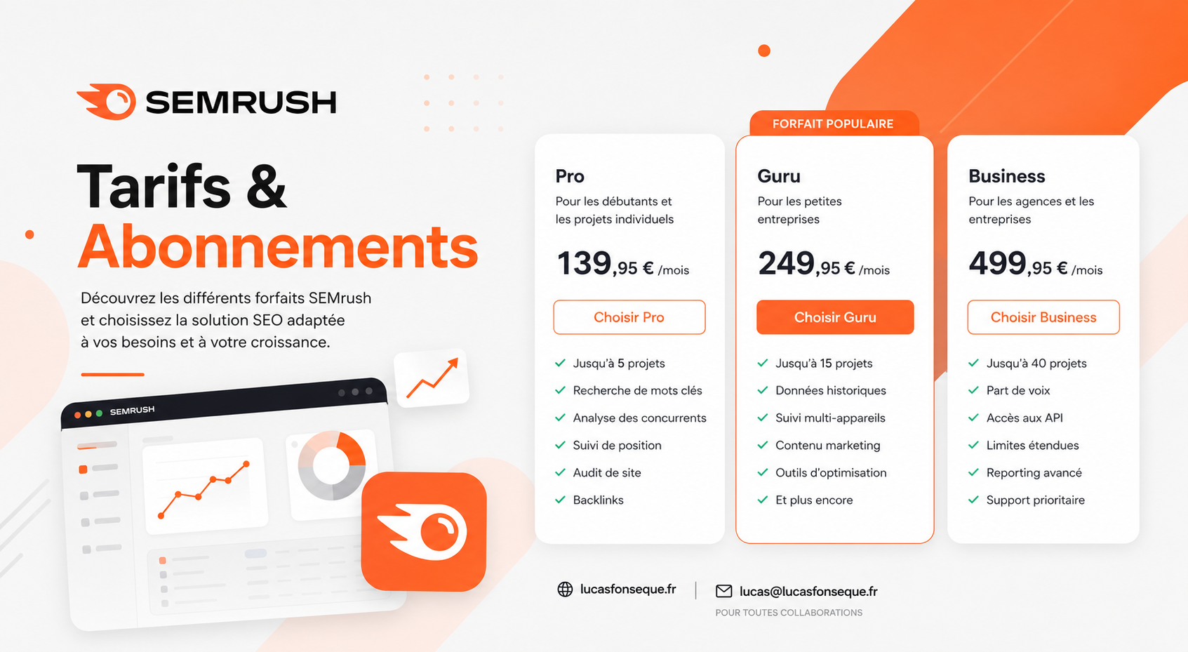 Black Friday Semrush 2026 : dates, remise et comment en profiter 1 Tarifs et abonnements Semrush : le Black Friday sur les formules annuelles